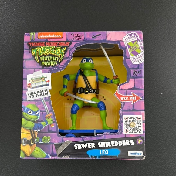 Nickelodeon Teenage Mutant Ninja Turtles Leonardo Action Figure Green Blue - Picture 1 of 1